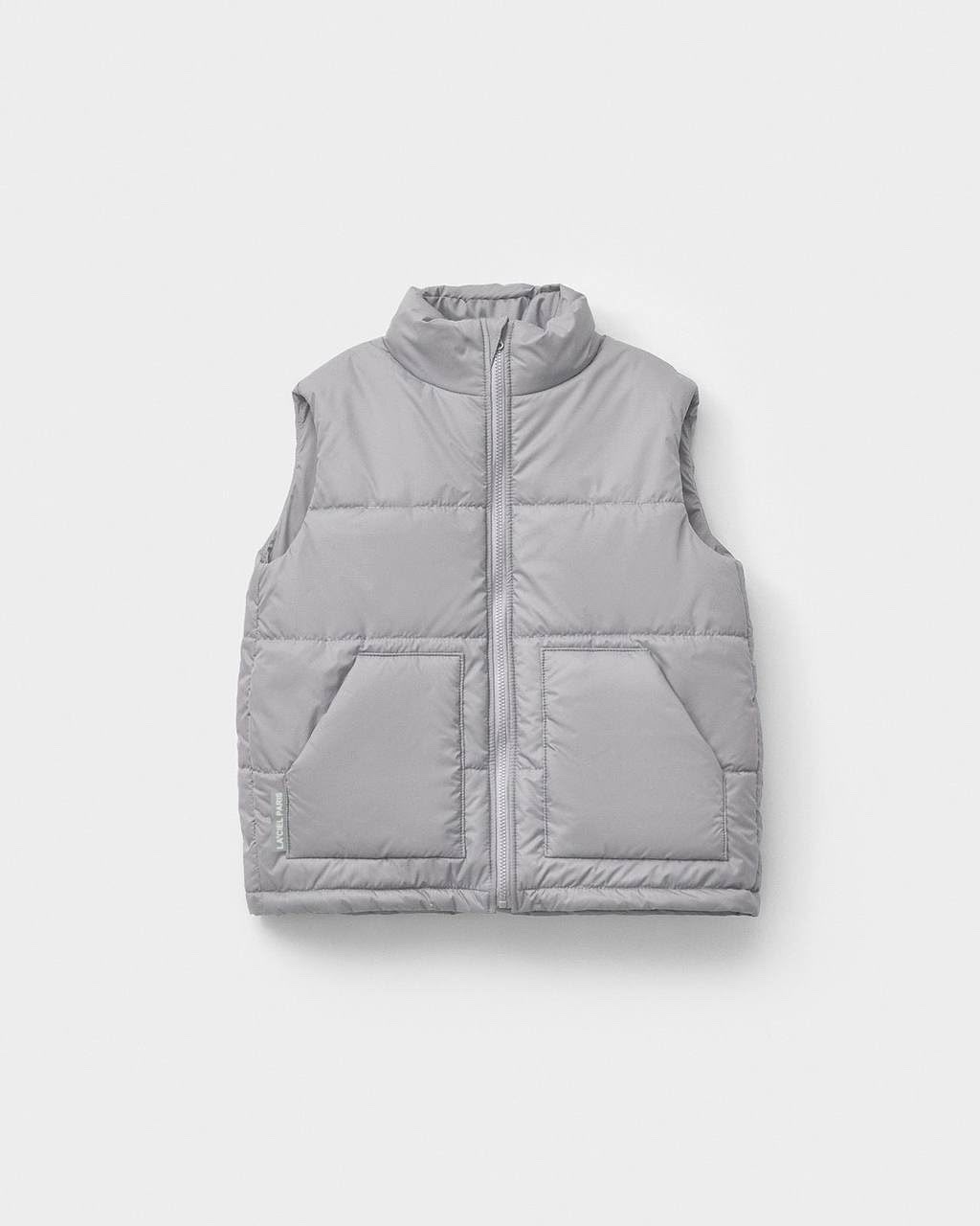 Unisex Çocuk Gri Şişme Yelek