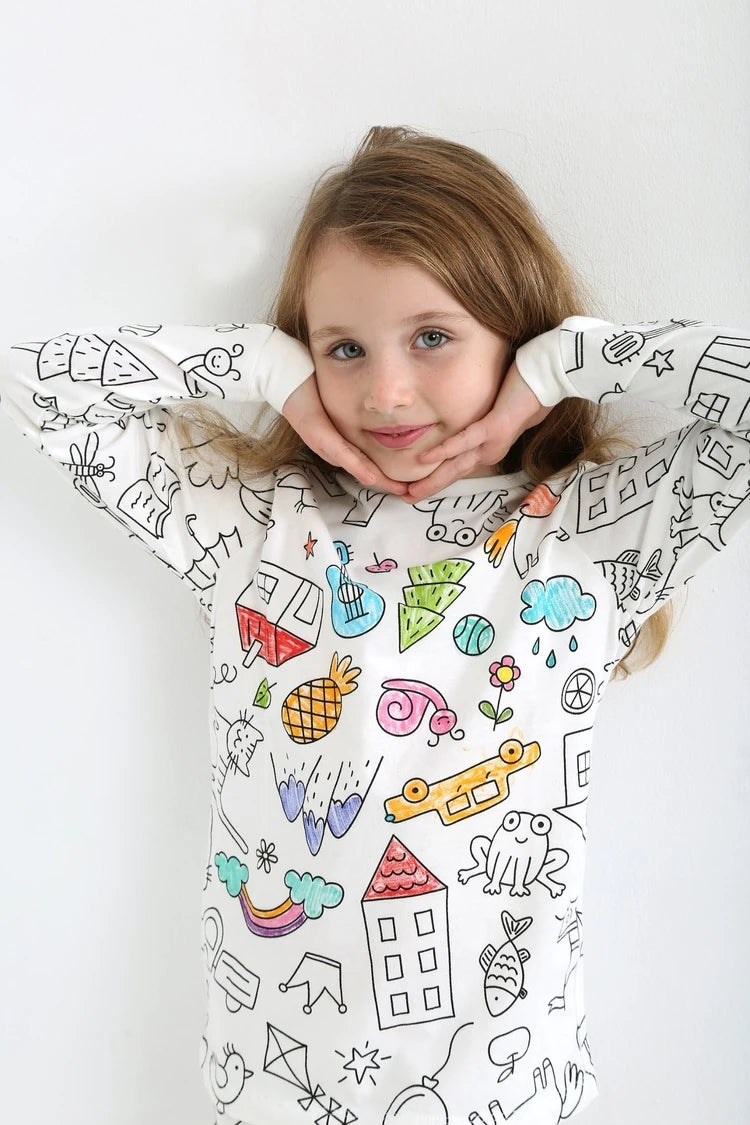 Boyanabilen Unisex Pijama Takımı - 1