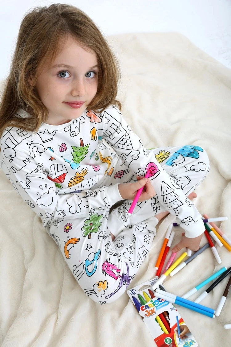 Boyanabilen Unisex Pijama Takımı - 3