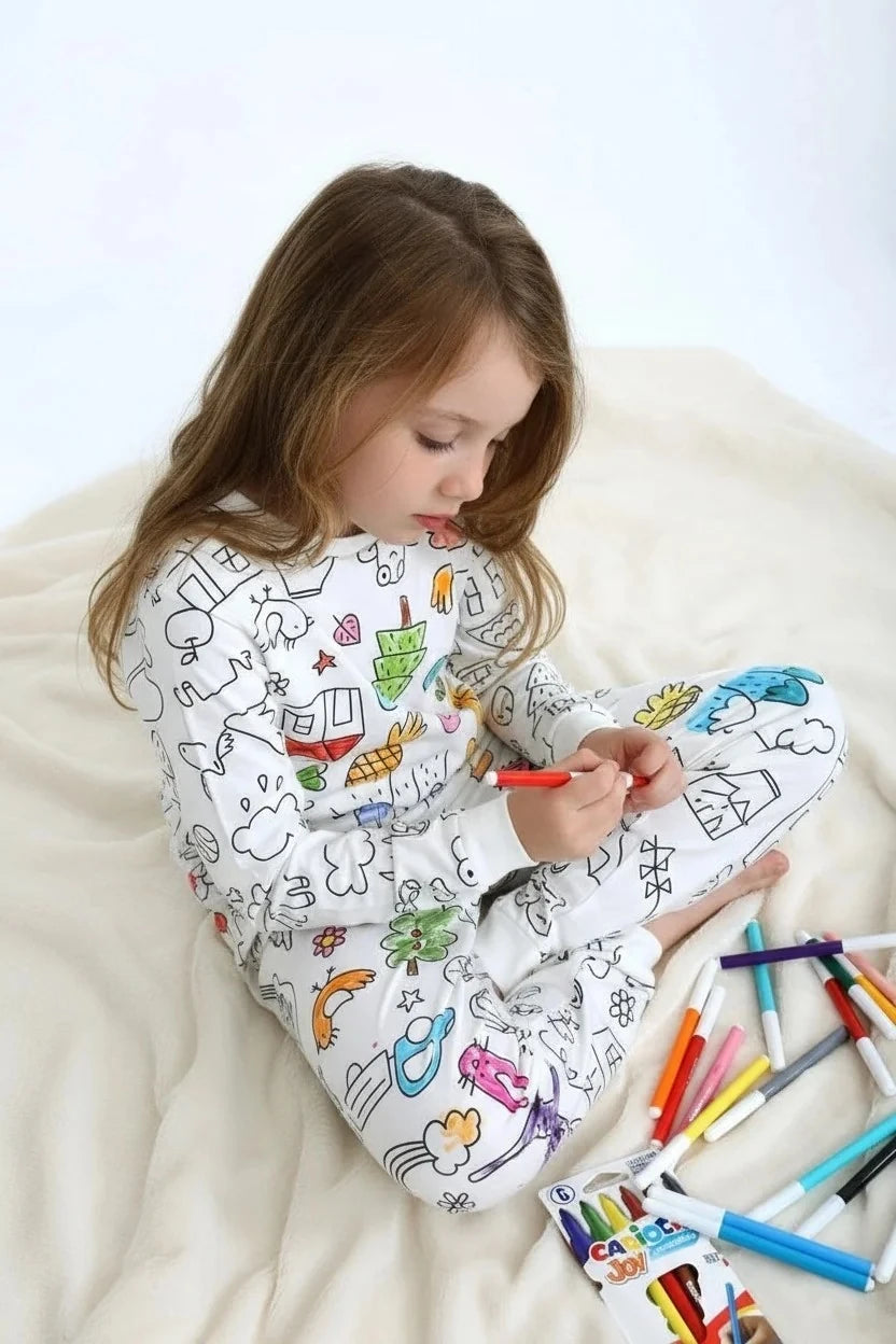 Boyanabilen Unisex Pijama Takımı - 4