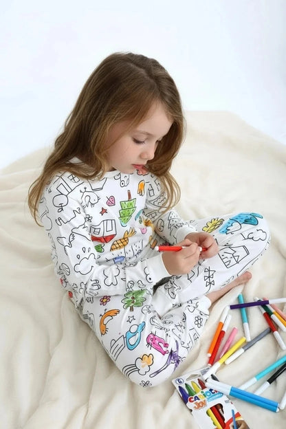 Boyanabilen Unisex Pijama Takımı - 4