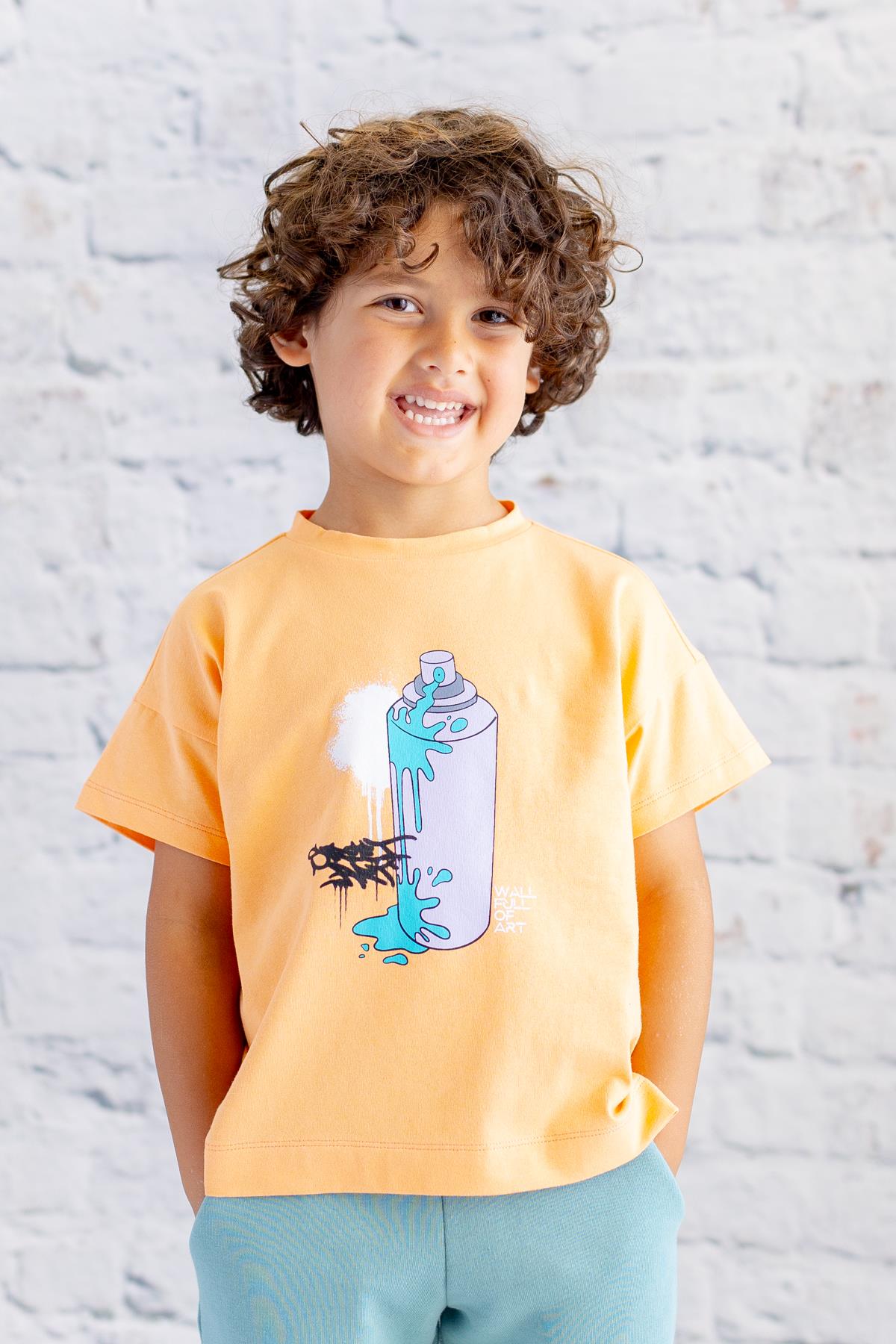 Erkek Çocuk Baskılı T-Shirt - 1