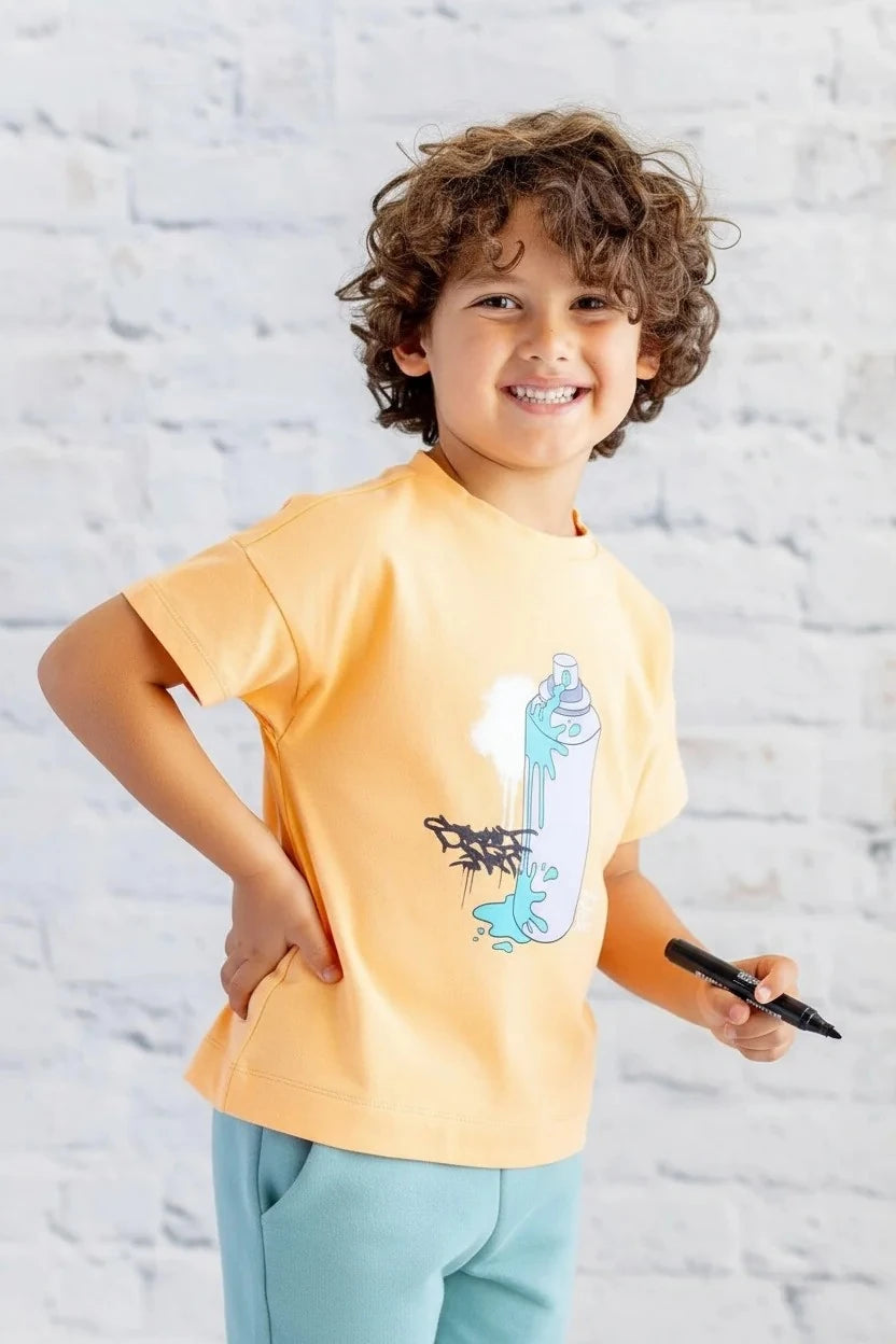 Erkek Çocuk Baskılı T-Shirt - 3