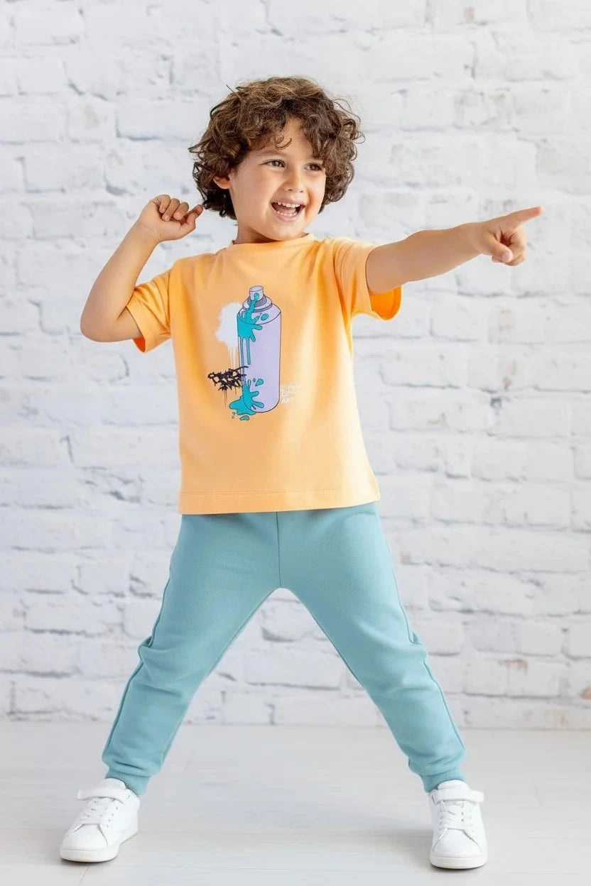 Erkek Çocuk Baskılı T-Shirt - 4