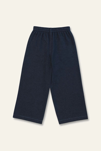 Erkek Çocuk İnce Kaşe Cep Detaylı Lastikli Pantalon - Lacivert - 3