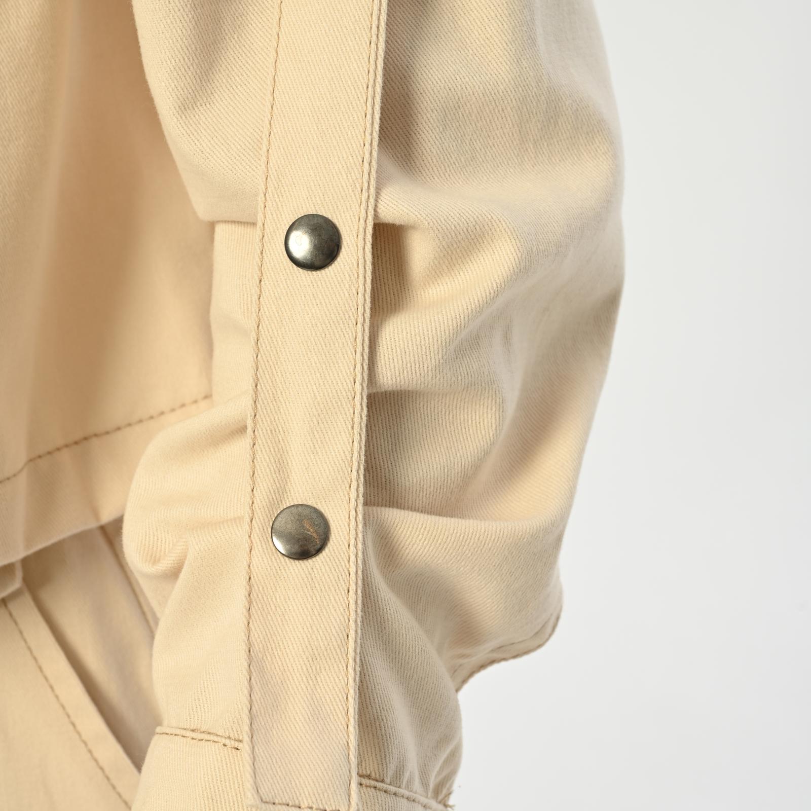 Gabardin Krem Ceket Pantolon Takım - 2