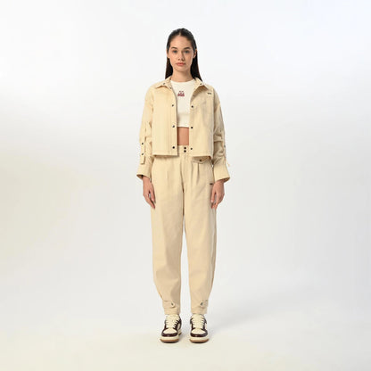 Gabardin Krem Ceket Pantolon Takım - 3