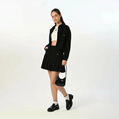 Gabardin Siyah Ceket Etek Takım - 3