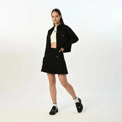 Gabardin Siyah Ceket Etek Takım - 4
