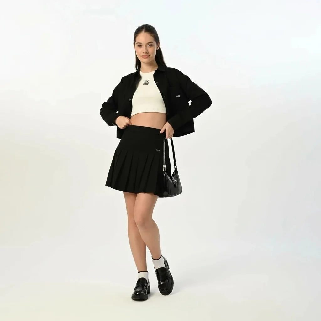 Gabardin Siyah Ceket Etek Takım - 5