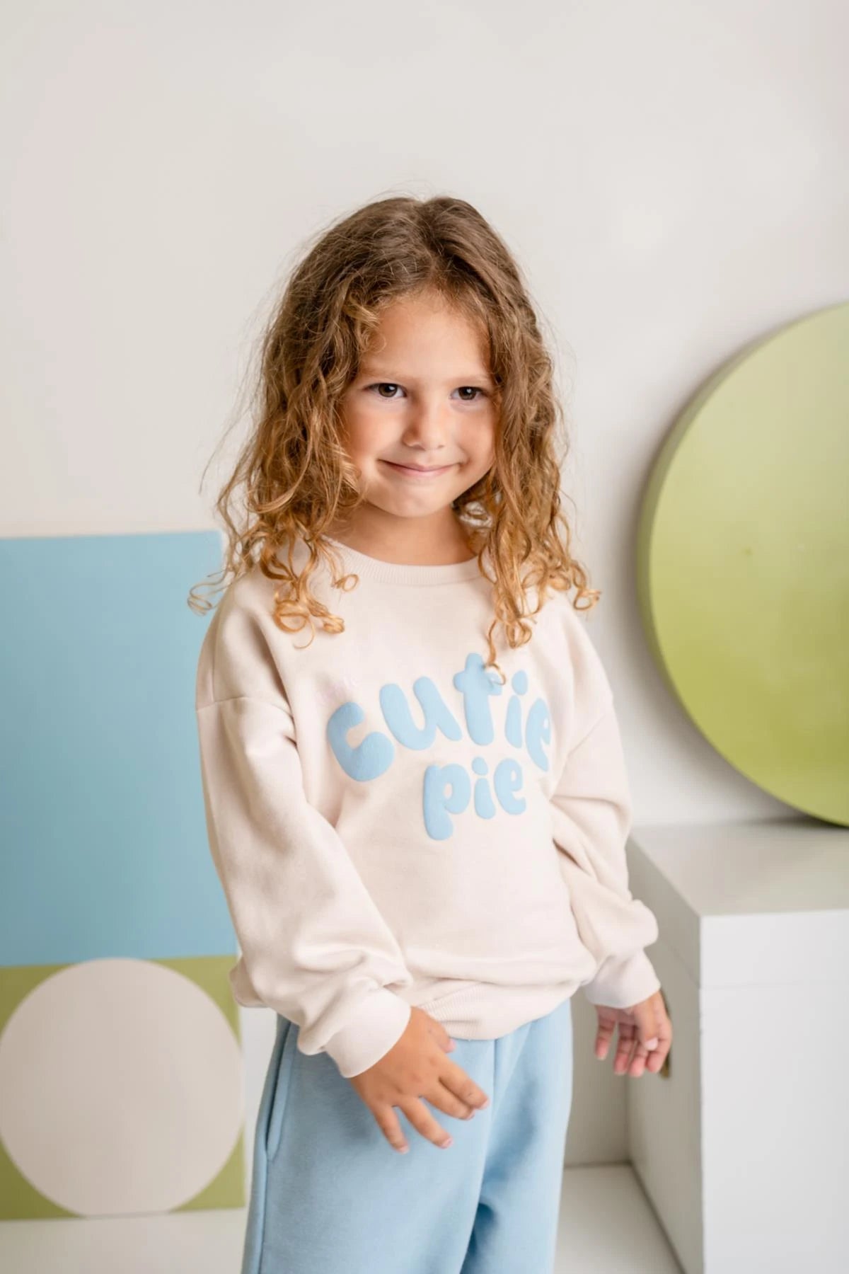 Kız Çocuk Kabartma Baskılı Sweatshirt - 2