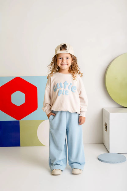 Kız Çocuk Kabartma Baskılı Sweatshirt - 3