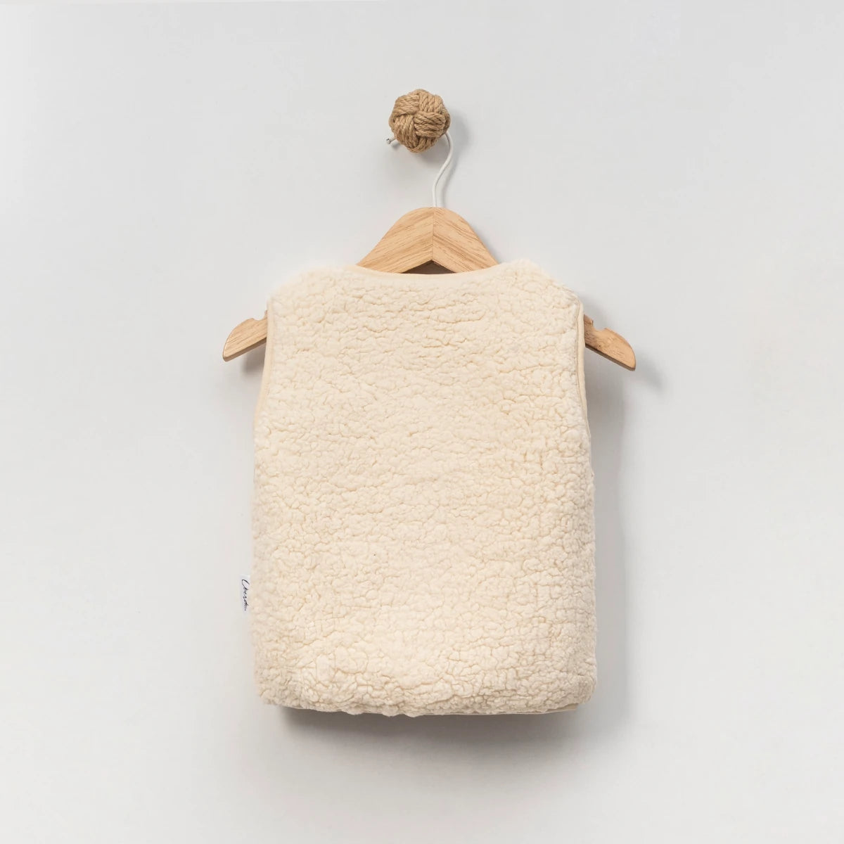 Unisex Ayıcık Detaylı Peluş Yelek - 4