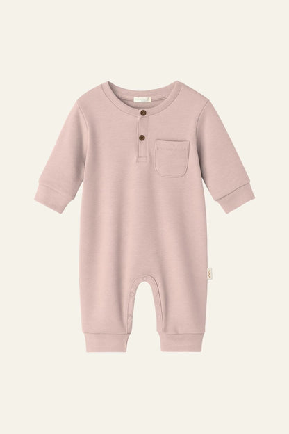Unisex Bebek Organik Tulum - Pudra - 1