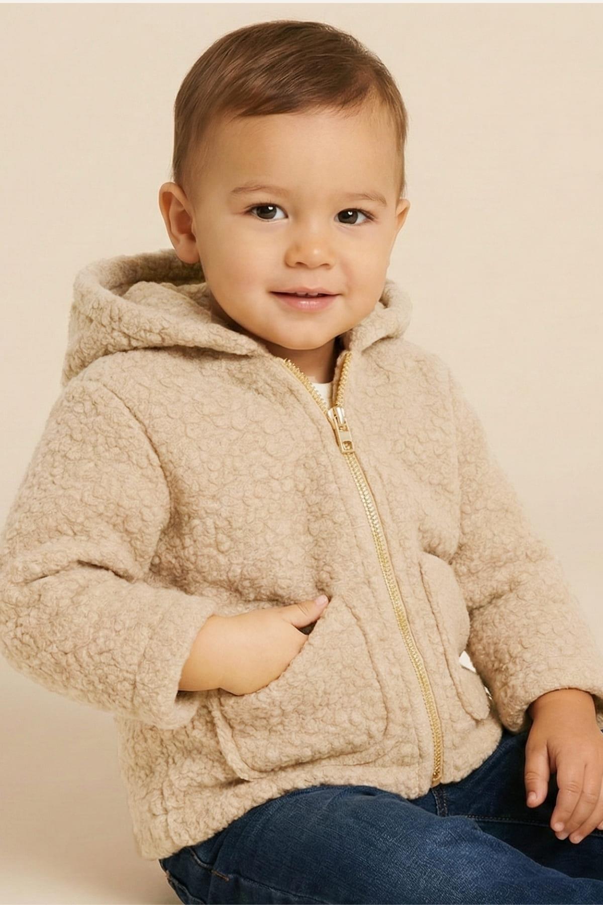 Unisex Çocuk Çift Taraflı Mont - Antrasit - 2
