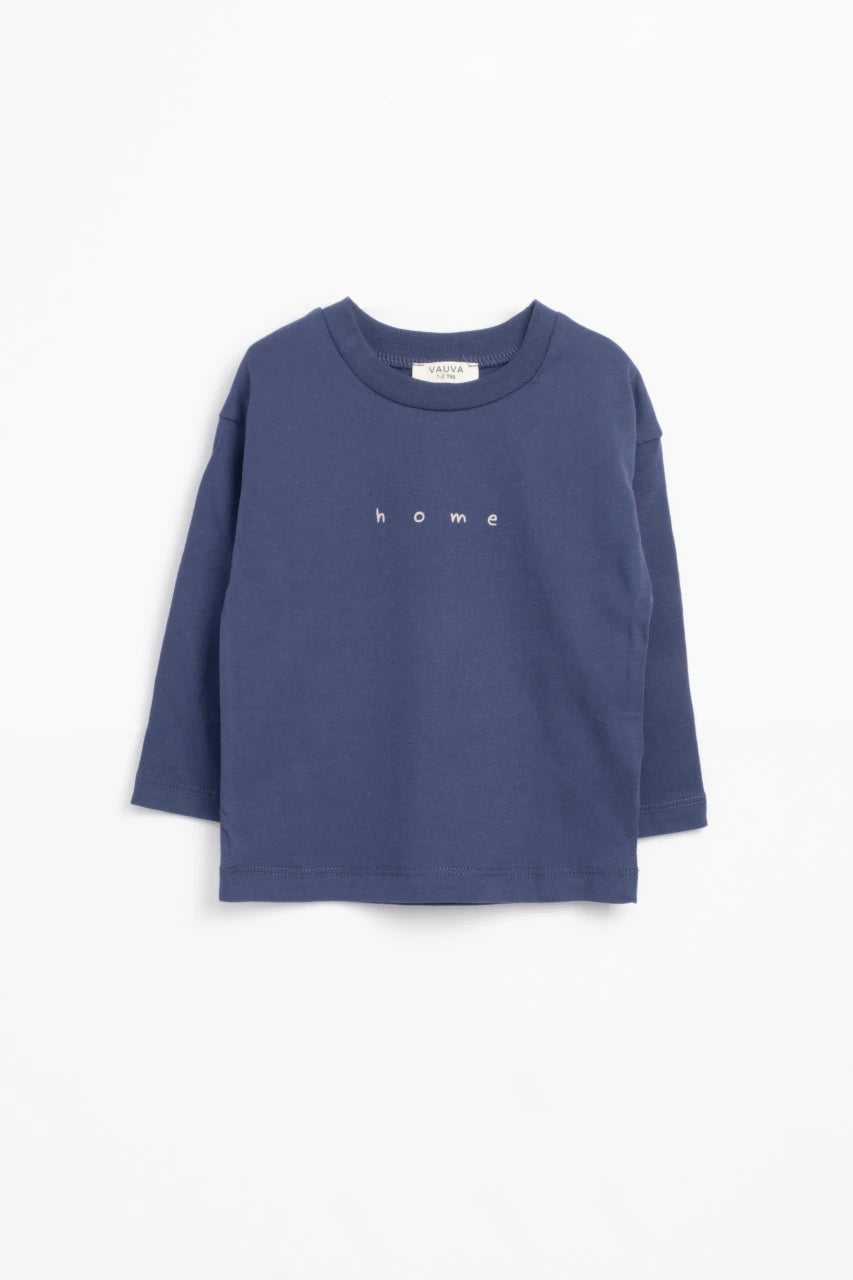 Mavi Uzun Kollu Sweatshirt - 1