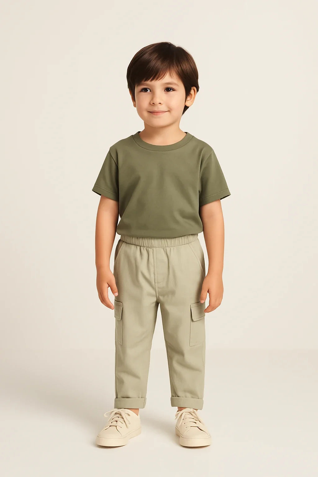 Kargo Cep Keten Pantolon - Mint Yeşili